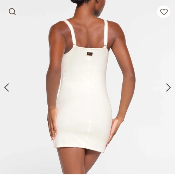 Skims cotton rib picot cami mini dress. size small. Colour:marble. Brand new - Picture 3 of 4